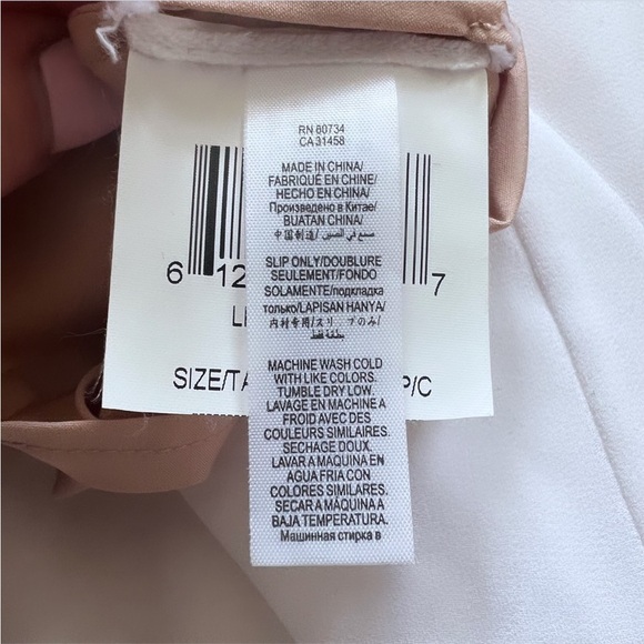 BCBGMAXAZIRA Jayne Long Sleeve Drop Waist‎ Lace White Wedding Mini Dress Size S - Picture 11 of 12